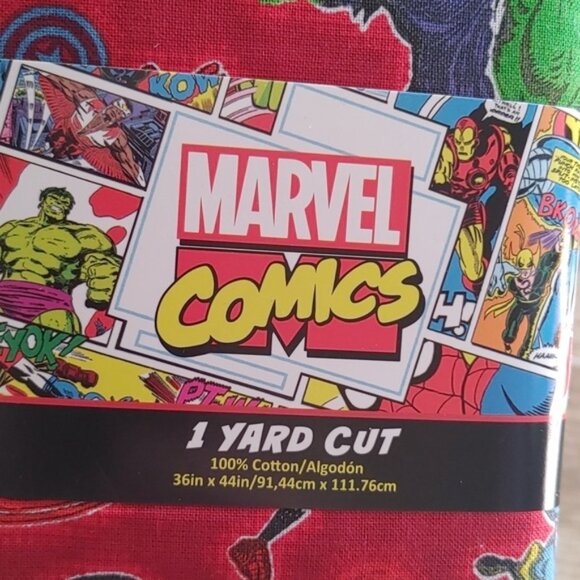 BNIP Marvel Comics 1 yard cut craft fabric brand new - Picture 2 of 5